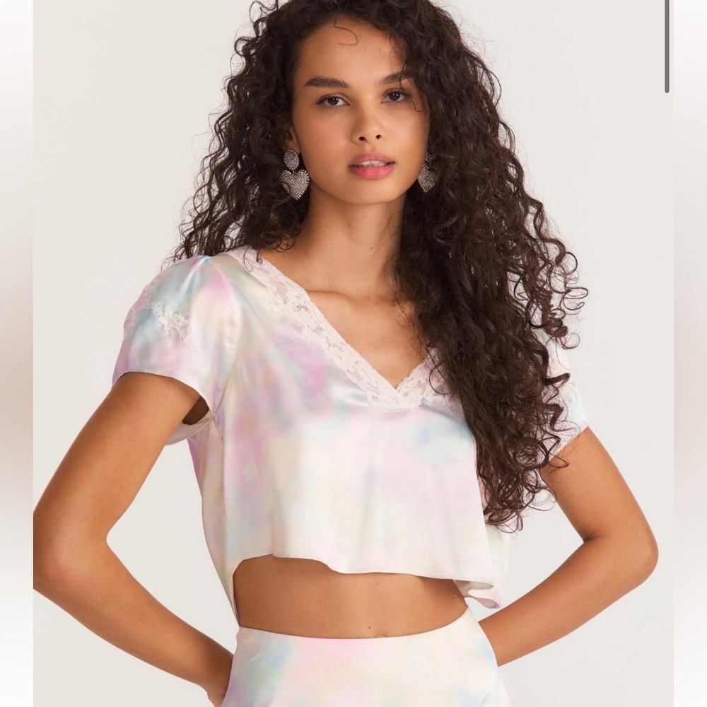 Loveshackfancy Lisanne Crop Top